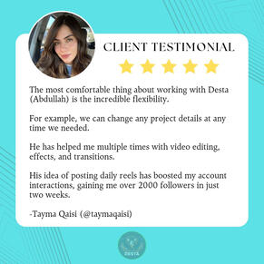Client's Testimonial The most comfortable thing about working with Desta email strategist is the incredible flexibility.
